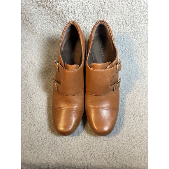 CLARKS Bendables Women's Double Monk Strap Ankle Boot Booties 10M - Picture 5 of 16